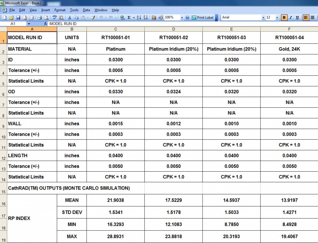 Export to MS Excel: Exporting of the modeling results includes all design inputs and outputs. A unique project number is assigned to each modeling run. This form at allows you to easily compare your different models.